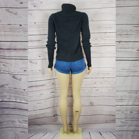 old navy black small cowl neck sweater ( 5 for $20 ) - Picture 3 of 9